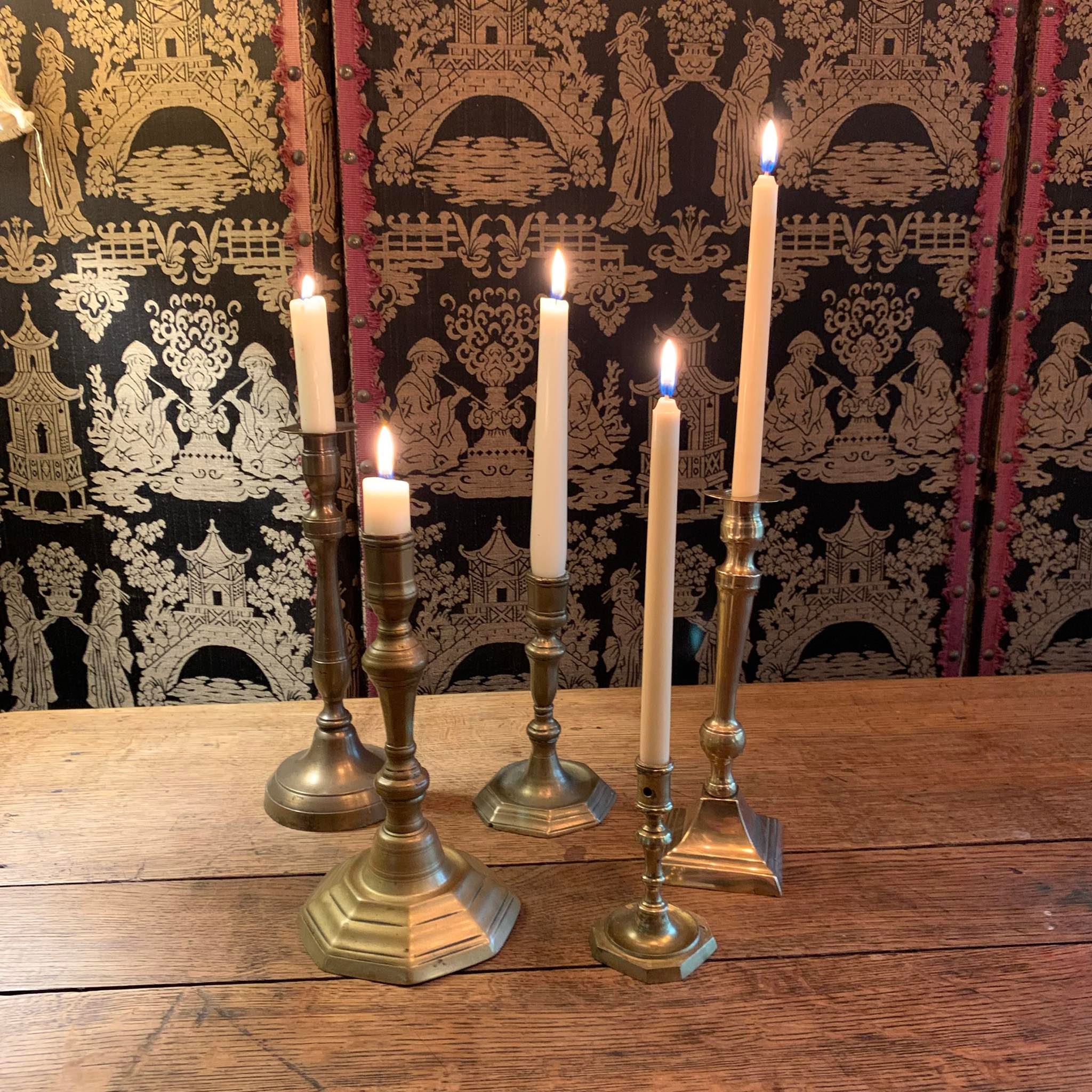 Set of candle holders