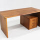 Vintage Danish solid teak desk 1960s