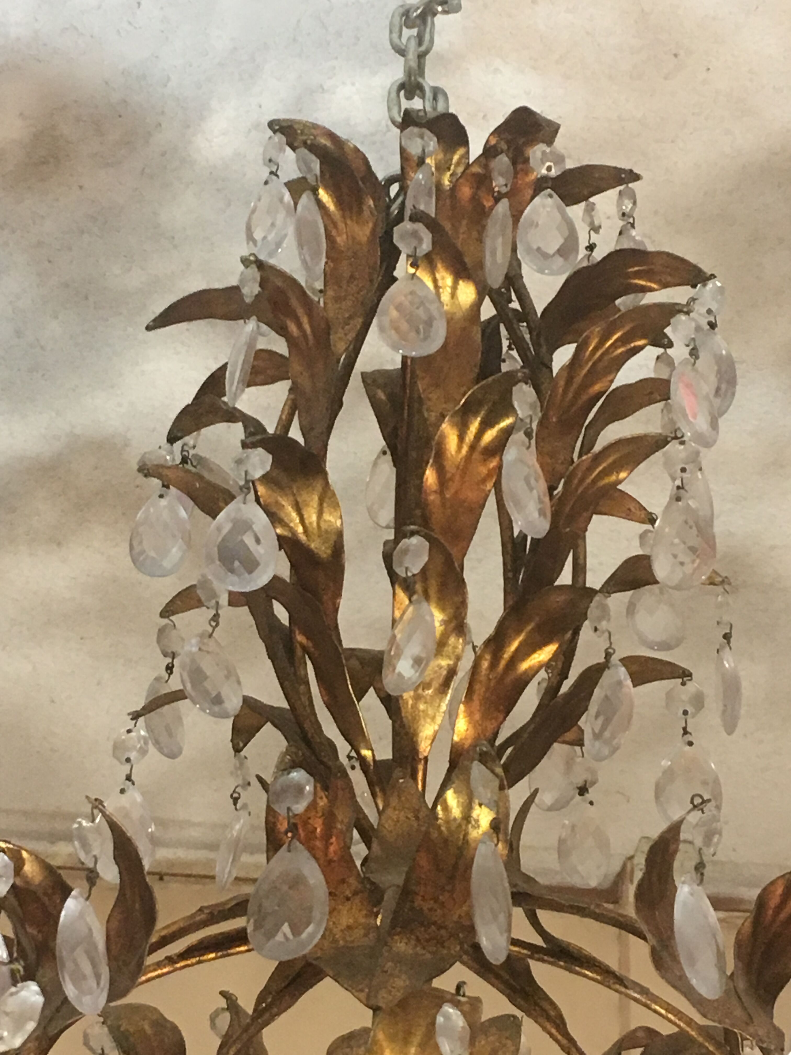 Golden iron lustre and pampilles