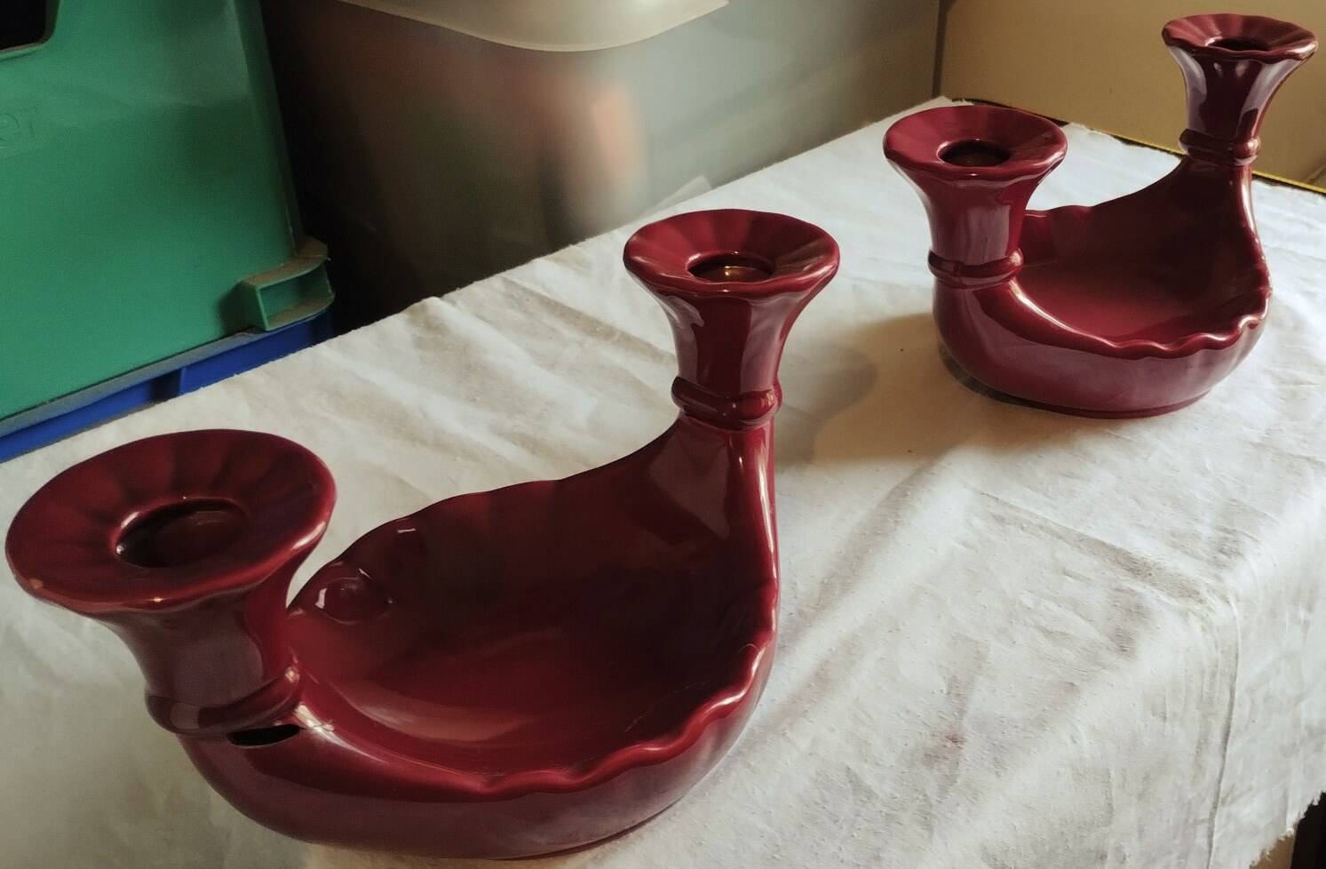 Pair of double candlesticks signed Paul Milet