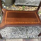 Inlaid console side table