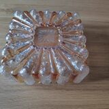 Vintage 60s two-tone square ceiling light
