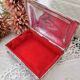 Vintage silver metal jewelry box