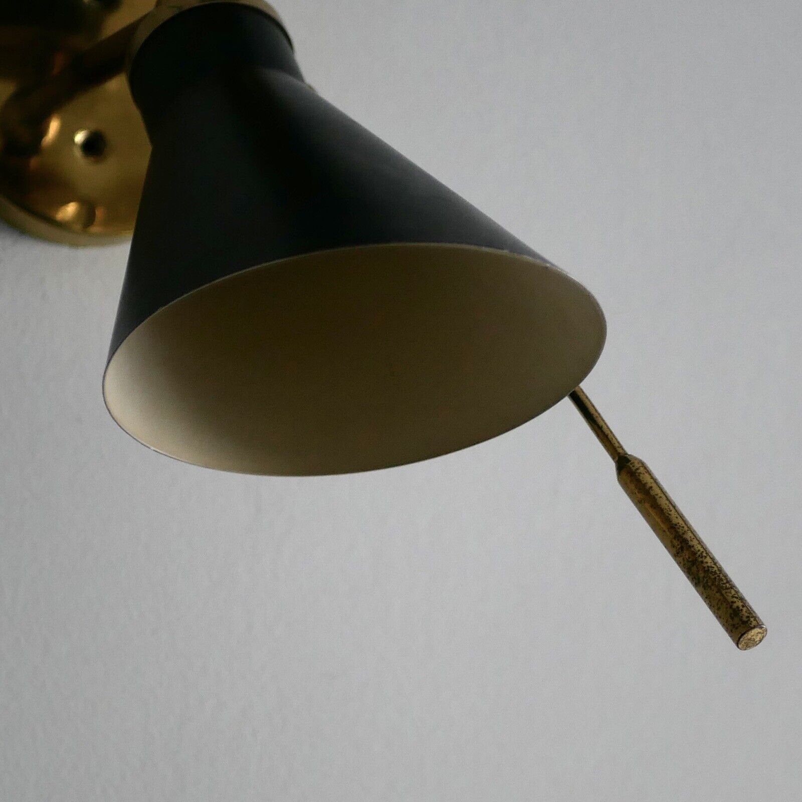 Applique murale italienne en laiton des années 1950 – Modèle 131 de Gino Sarfatti Arteluce - Design