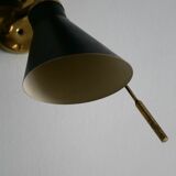 Applique murale italienne en laiton des années 1950 – Modèle 131 de Gino Sarfatti Arteluce - Design