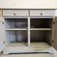 Gray pine sideboard