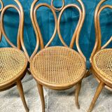 4 chaises thonet n 19 de bistrot bois courbé