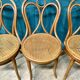 4 chaises thonet n 19 de bistrot bois courbé