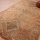 Peach Vintage Moroccan Rug 186 x 329 cm, Berber Wool Rug, Handmade Boho Rug
