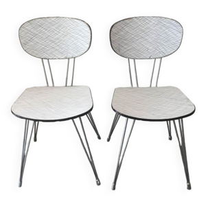 Lot de 2 chaises en formica