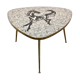 Mosaic and brass coffee or side table by Berthold Müller, 1960s