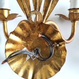 Pair of wall lights with ears of wheat decor