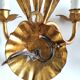 Pair of wall lights with ears of wheat decor