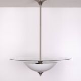 Lampe à suspension Art Déco Gispen ''modèle'' Demi-lune