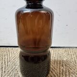 Smoked glass vase from 1970