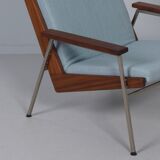 Vintage armchair model 2520 by Gelderland, blue upholstery, 1960s