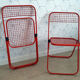 Lot de 2 chaises pliantes italiennes Talin modèle Cordeno (années 70).