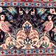 Large vintage carpet Sino Persian Tabriz fine, handmade 247x315 cm