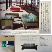 Dutch midcentury two seater sofa bij Jan Pieter Berghoef voor Spectrum 1967