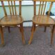 Ensemble de 4 chaises de bistrot - vintage - bar