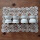 Old white porcelain diabolo egg cups Paris