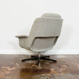 Customizable Large Plywood Swivel Lounge Chair, 1970s,