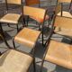 Set of 10 mismatched industrial chairs vintage mullca