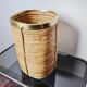 Rattan and brass umbrella stand, Italy, 1970