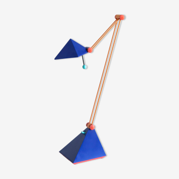Lampe de bureau Lungean+Pellman tricolore style Memphis Vintage