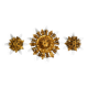 Set of three beautiful 1960s Italian ceiling or wall lamps by Banci Firenze