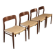 Dining chairs Moller Model 75