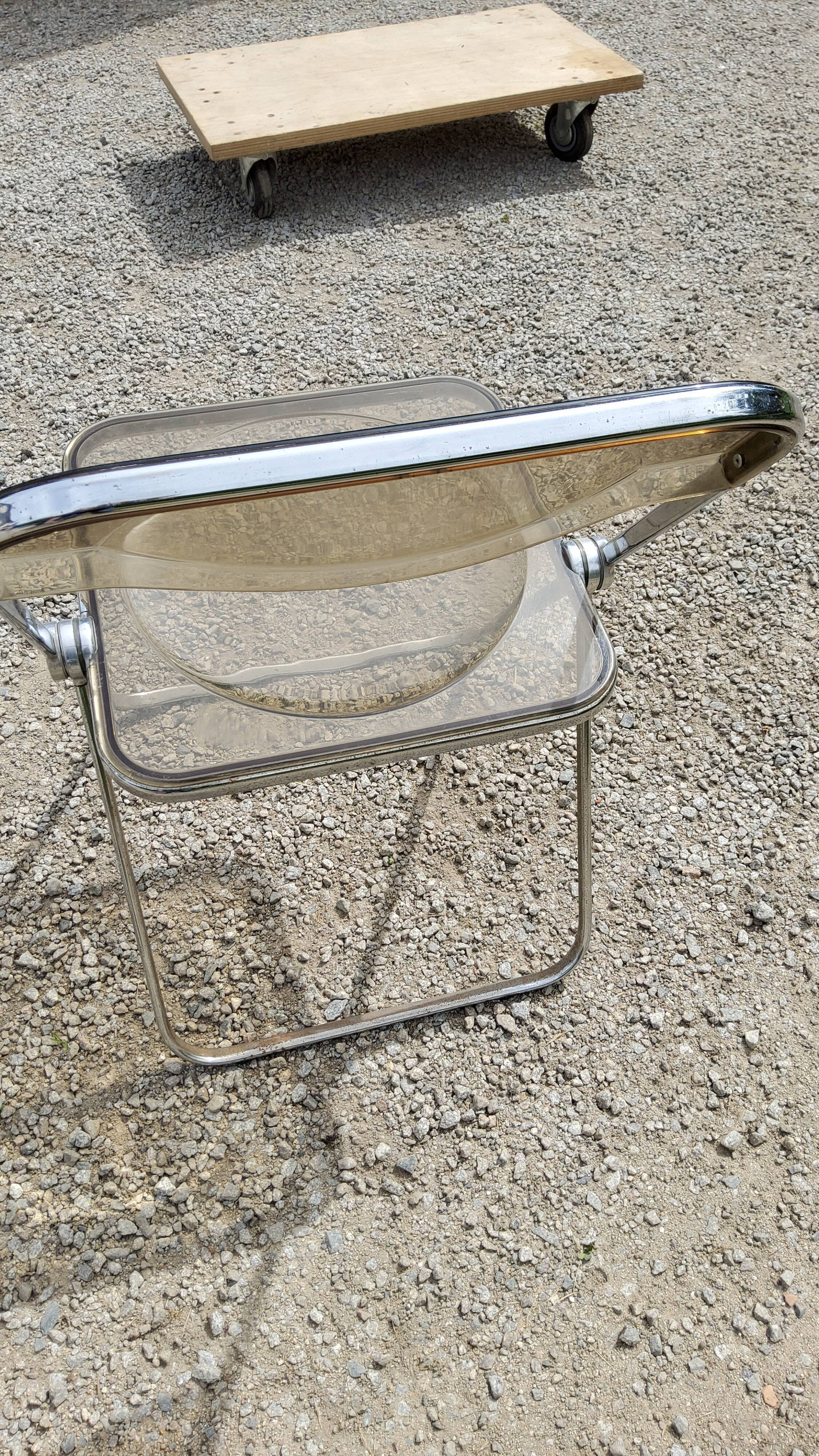 Set of 3 plia chairs by Giancarlo Piretti from the 70s