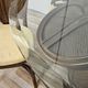 Ensemble table et quatre chaises en osier et bambou par Vivai Del Sud, 1970