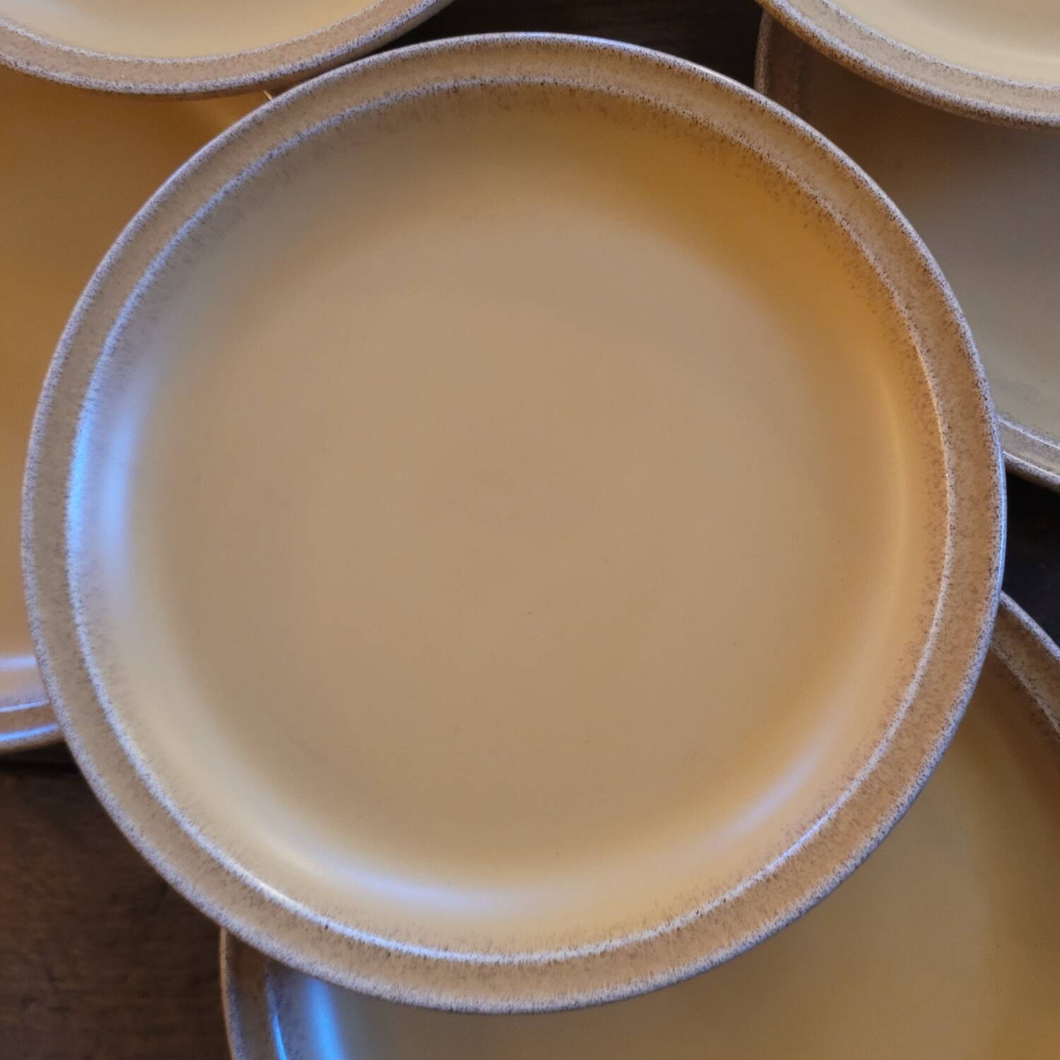 Stoneware dessert plates – Ateliers du Revermont, France – late 20th century