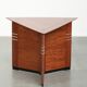 Luxury design side/coffee table in triangular shape in Art Deco style