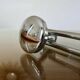 Wall coat rack in chrome metal from the 70s