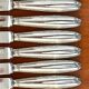 Christofle crossed ribbons 8 knives entremet dessert cheese very good condition