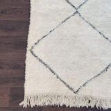 Tapis de couloir beni ouarain losanges creux 97x300cm