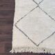 Beni Ouarain hallway rug with hollow diamonds 97x300cm