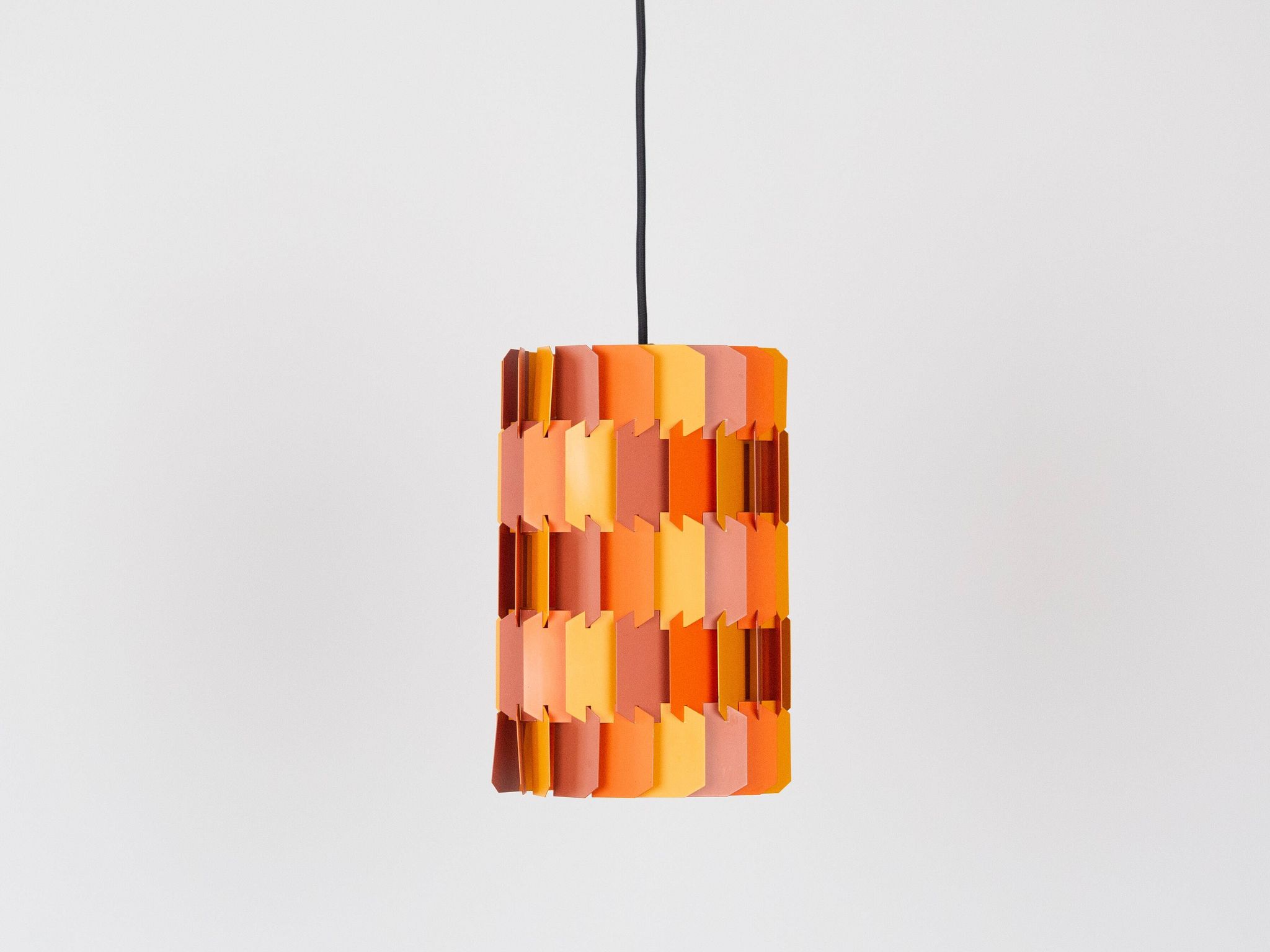 Vintage Danish pendant light Facet pop by Louis Weisdorf, Lyfa, 1972