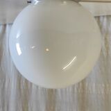 Art Deco ceiling light or wall light with opaline globe, diameter 20 cm.