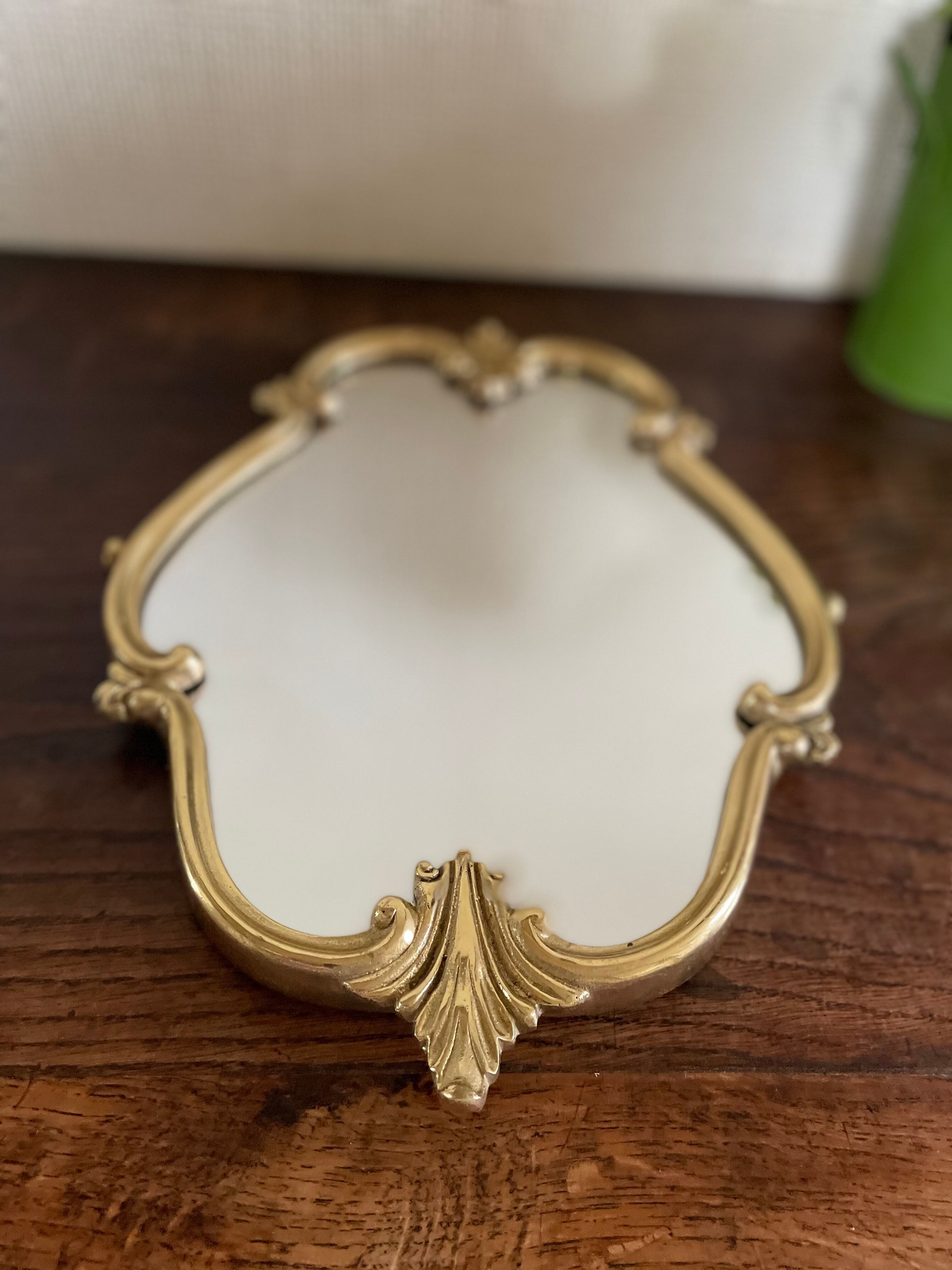Gilded bronze mirror, 36x28 cm