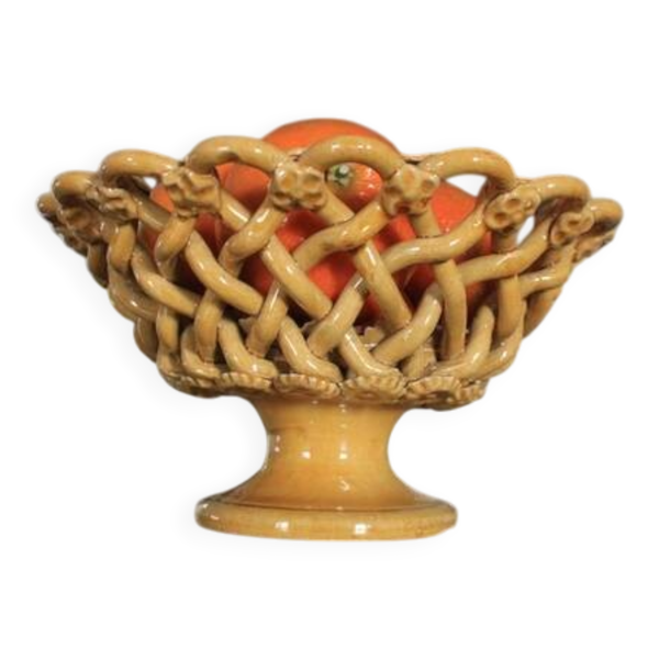 Corbeille en céramique tressée Maison Pichon Uzès