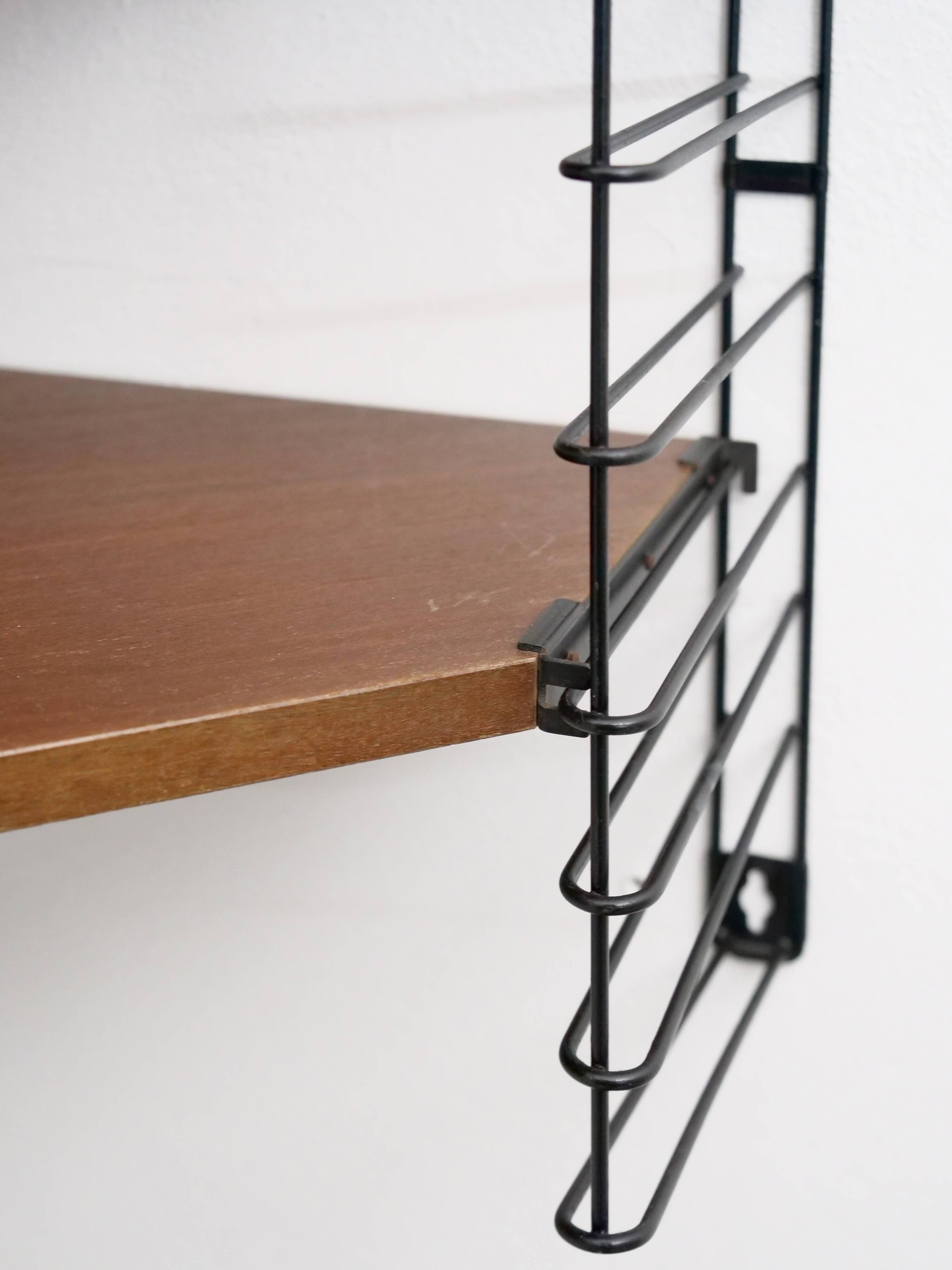 Corner wall shelf Tomado in teak wood