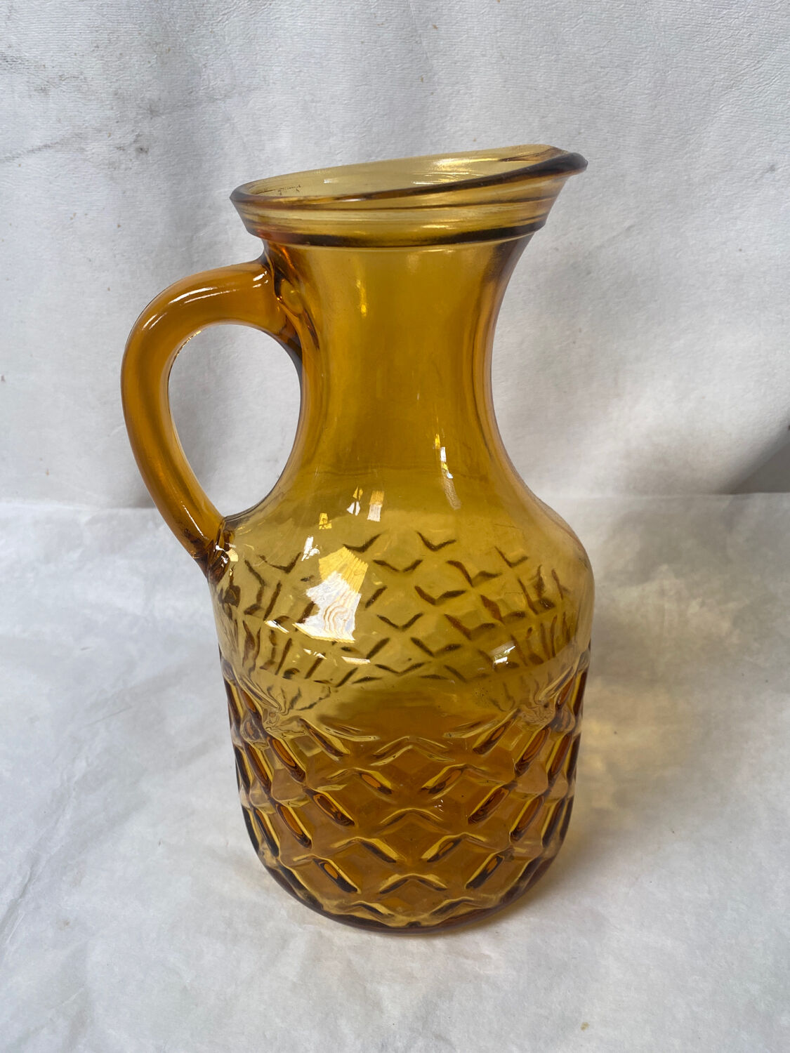 Amber glass carafe