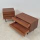 Duo de commodes en teck 1950