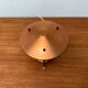 Small tripod table lamp in copper, 1950s.