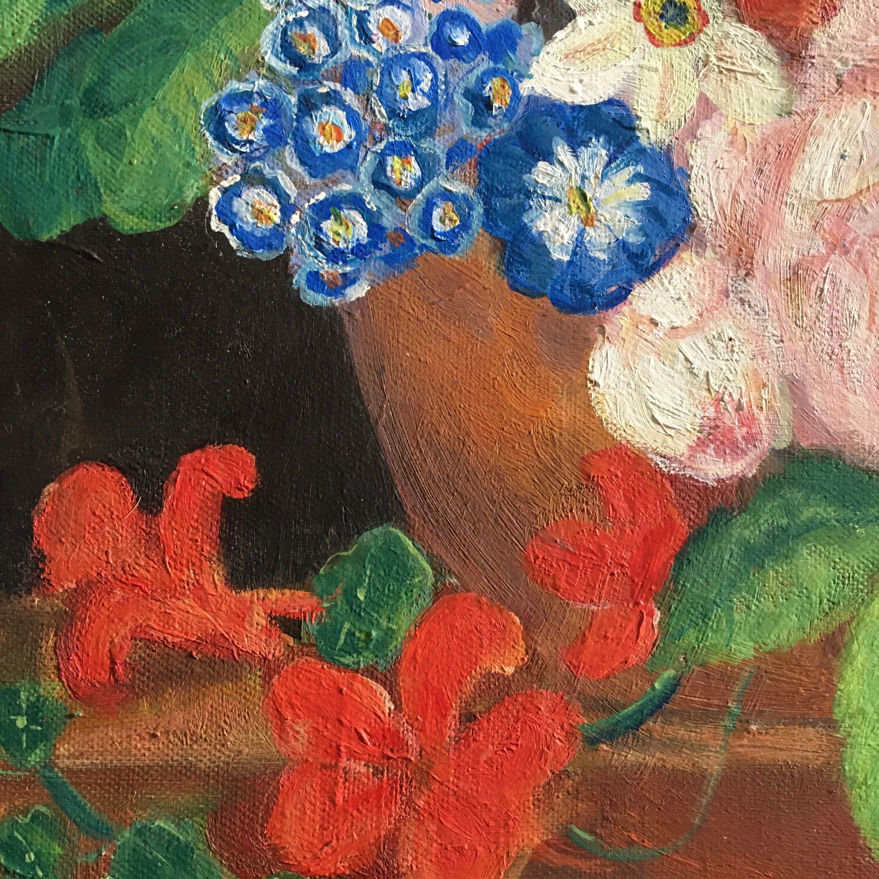 Spring bouquet table