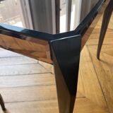 Coffee table with beveled mirrors