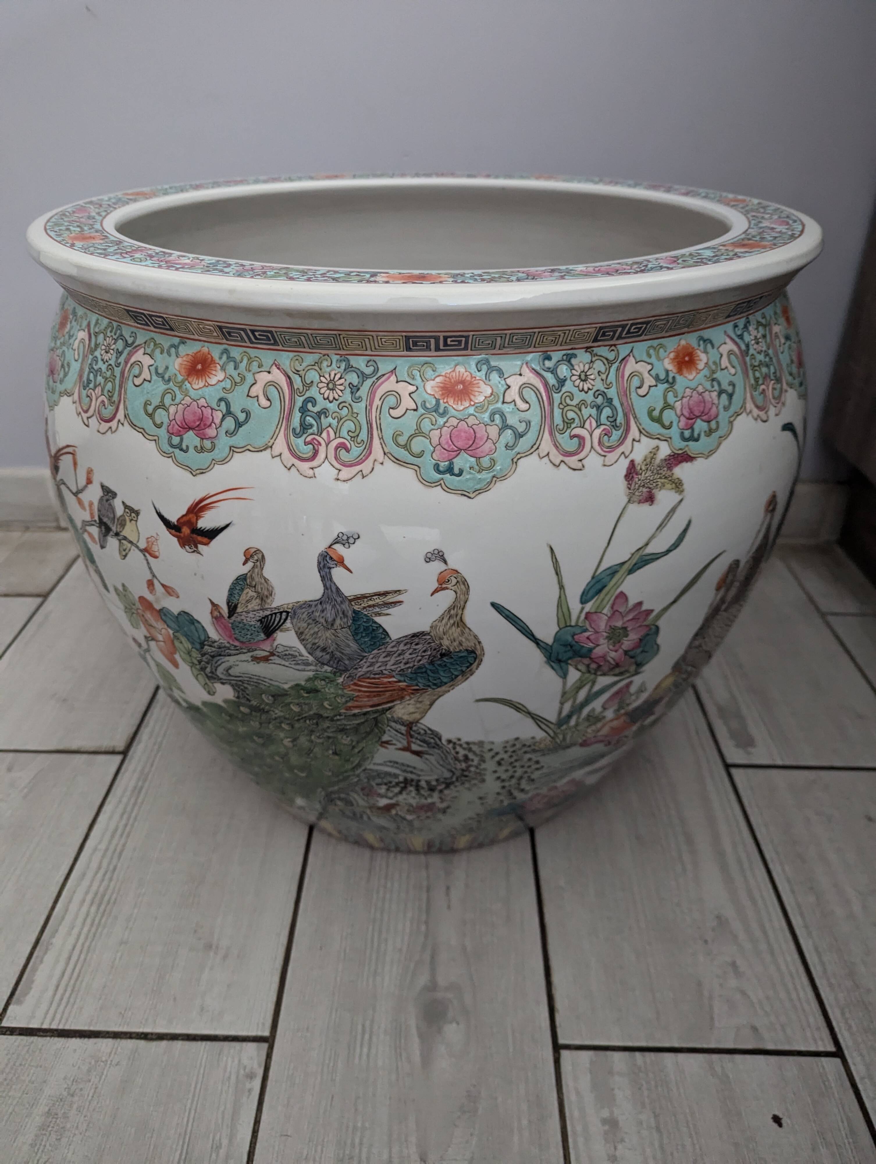 Japanese aquarium cachepot from the 30s and 40s